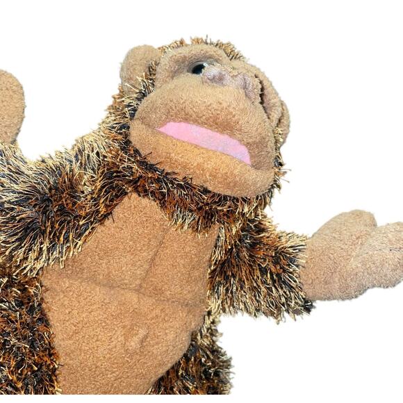 Folkmanis 8" Puppet Plush Gorilla Ape Hand Stuffed Animal Pretend Educational - Picture 8 of 10